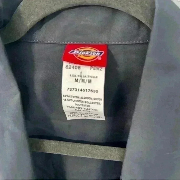 127. Dickies Jacket  Blazer Work Coat Button Up Logo Canvas size M - Picture 4 of 4